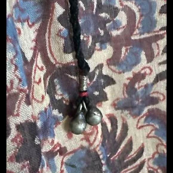 RARE VTG 70s Natasha Indian Cotton Gauze Pullover BLOUSE & SKIRT Boho Hippie SM - Picture 7 of 16